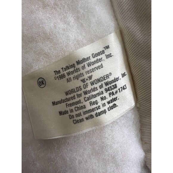 Vintage The Talking Mother Goose Worlds of Wonder 1986 Read Description - Picture 8 of 8